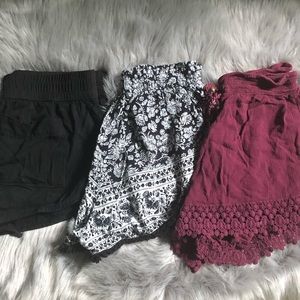 Lot of 3 Shorts Juniors Cute Summer Shorts